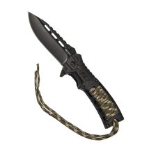 Nóż składany Mil-Tec Paracord z krzesiwem – Camo