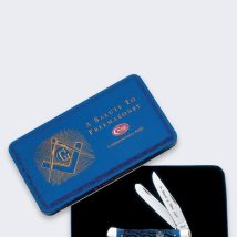 Scyzoryk Case Masonic Trapper SS Blue Bone