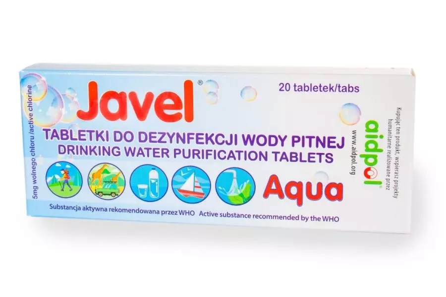 Tabletki do odkażania wody Javel Aqua 20szt