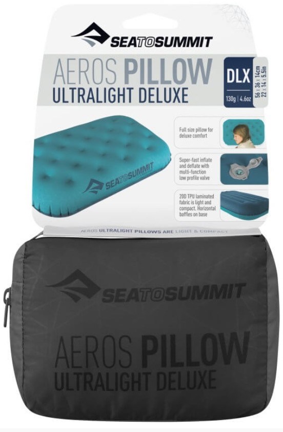 Poduszka SEA TO SUMMIT Aeros Ultralight Deluxe Grey - obrazek 3