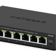 NETGEAR GS308E Zarządzany L2/L3 Gigabit Ethernet (10/100/1000) Obsługa PoE Czarny