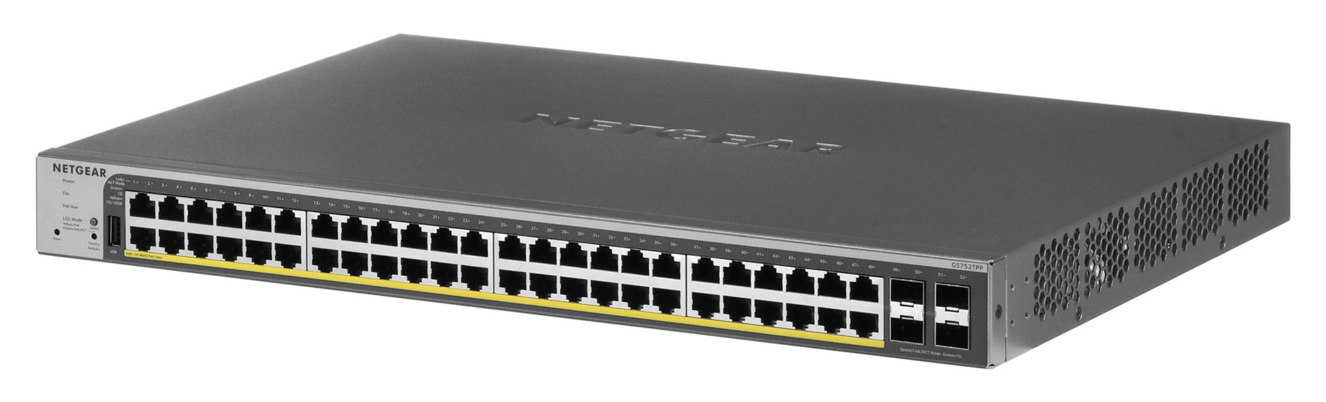 Switch Netgear GS752TPP-300EUS 52p PoE 760W (PoE+: 48p) Managed Gigabit