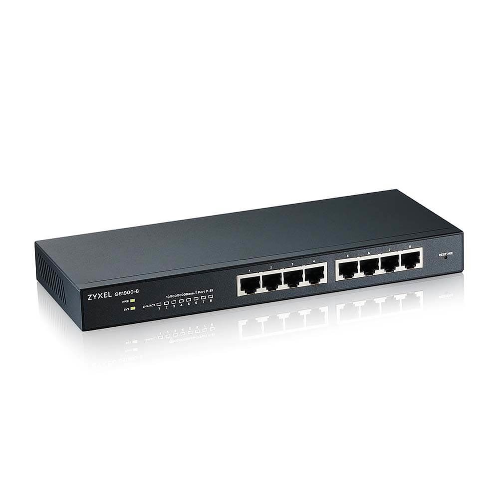 Switch Zyxel GS1900-8 8p Managed Gigabit - obrazek 4