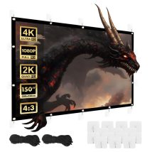 MACLEAN EKRAN PROJEKCYJNY, 150″, 300X220CM, OBRAMOWANIE 25MM 4:3, HACZYKI DO NACIĄGU MC-168