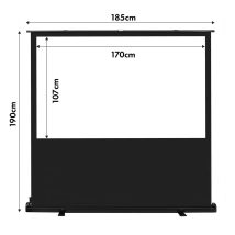 MACLEAN PRZENOŚNY EKRAN PROJEKCYJNY, KOMPAKTOWY, PODŁOGOWY, 80″, 16:10 MC-212