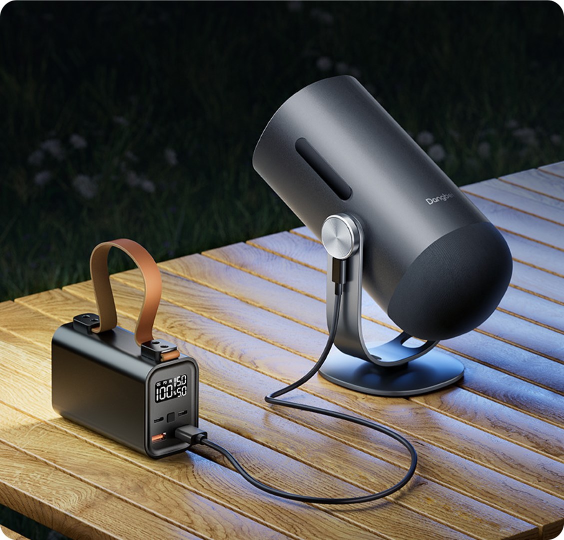 Przenośny projektor Dangbei Freedo z podstawą szarą + PowerBank - obrazek 3