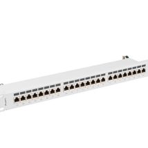 LANBERG PATCH PANEL 24 PORT 1U 19″ KAT.7 FTP SZARY PPS7-1024-S