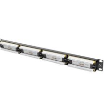 Patch panel Lanberg PPU5-1024-B (1U; 19″; kat. 5e; UTP; 24xRJ-45)