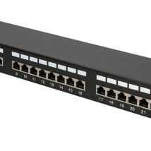 Patch panel Extralink EX.9830 (1U; kat. 5e; 24xRJ-45)
