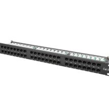 Patch panel Lanberg PPU5-1048-B (1U; 19″; kat. 5e; 48xRJ-45)