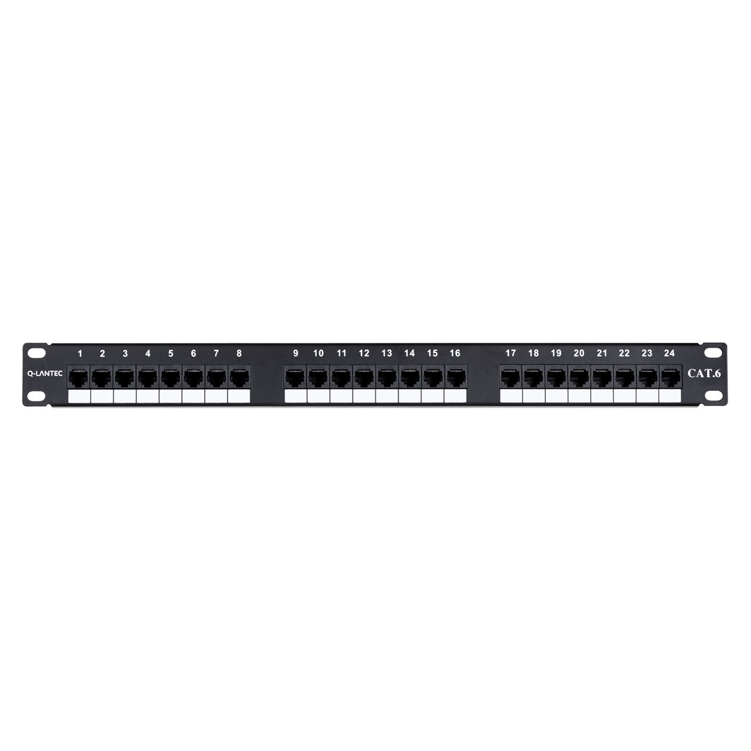 Q-LANTEC Patch panel UTP kat.6, 24 porty złącza LSA 1U - obrazek 3