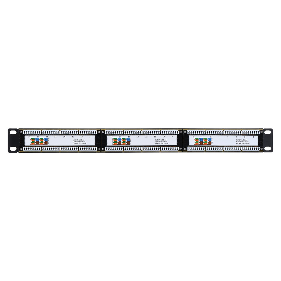 Q-LANTEC Patch panel UTP kat.6, 24 porty złącza LSA 1U - obrazek 4