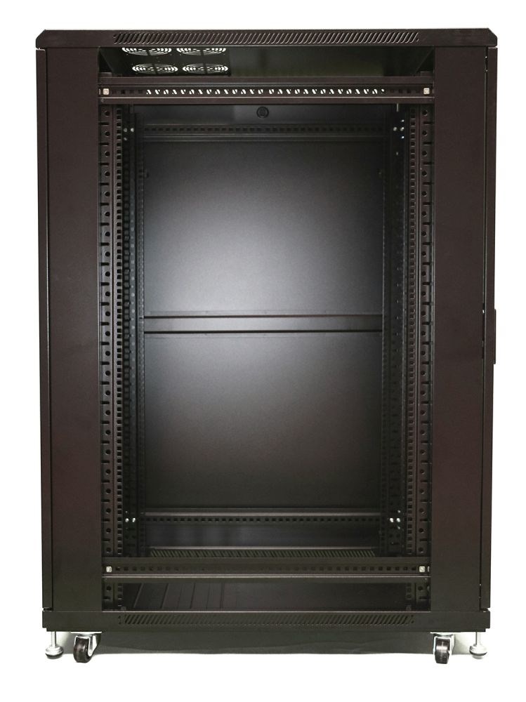 Extralink Szafa rack 27U 600x1000 Czarna stojąca - obrazek 3