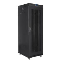 Lanberg FF01-6837-23BL stojak 37U Stojak wolnostojący Czarny