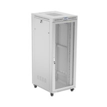 SZAFA INSTALACYJNA RACK STOJĄCA 19″ 42U 800X1000 SZARA DRZWI PERFOROWANE LCD LANBERG (FLAT PACK)