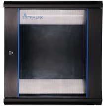Extralink Szafa rack 12U 600×450 Czarna montowana na ścianie