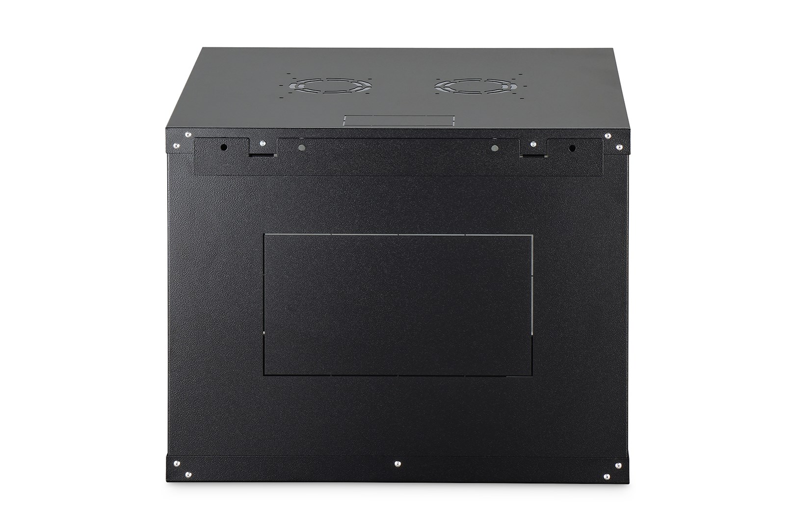 Szafa sieciowa wisząca DYNAmic 19" 9U rack 600x600, drzwi szyba, czarny, niedzielona, złożona, 60kg - obrazek 4