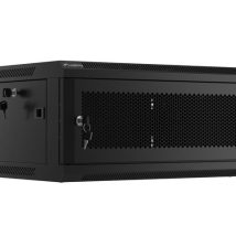 SZAFA INSTALACYJNA RACK WISZĄCA 19″ 4U 600X450 CZARNA DRZWI PERFOROWANE LANBERG (FLAT PACK)