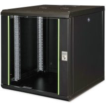Digitus Szafa sieciowa wisząca Unique 19″ 12U rack 600×600, drzwi szyba, czarny, niedzielona, złożona, 100kg