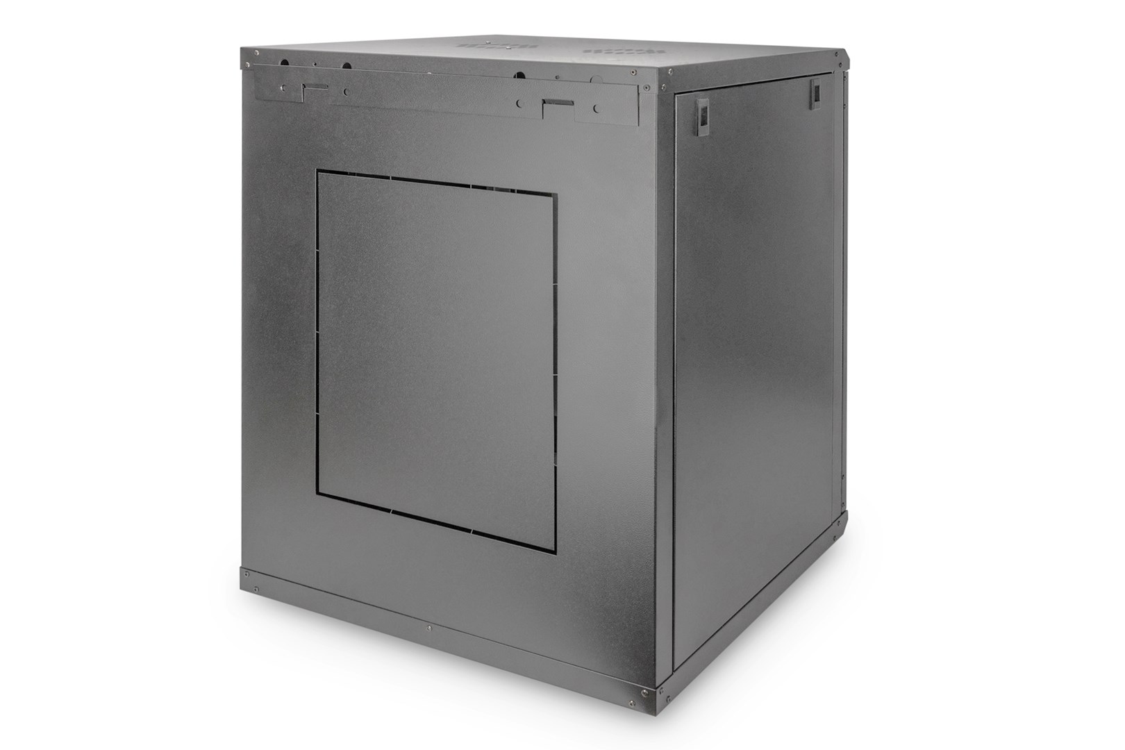 Szafa sieciowa wisząca DYNAmic 19" 16U rack 600x600, drzwi szyba, czarny, niedzielona, złożona, 60kg - obrazek 3