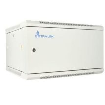Extralink Szafa rack 6U 600×600 ASP Szara montowana na ścianie, drzwi blaszane pełne