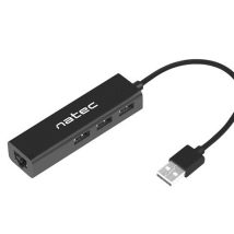 NATEC HUB USB 2.0 DRAGONFLY 3 PORTY + RJ45 NHU-1413