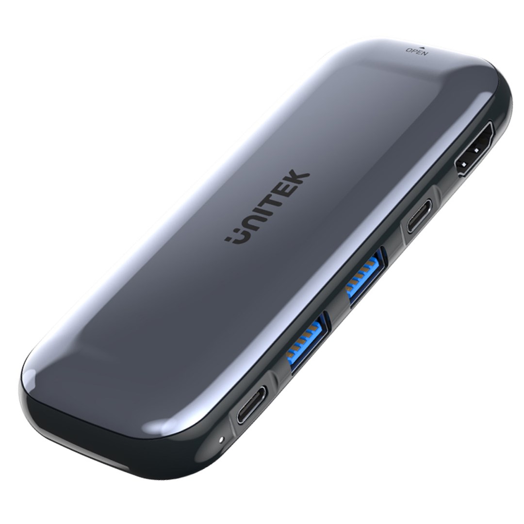 UNITEK HUB USB-C STORAGE M.2, HDMI, USB-C PD 100W, - obrazek 4