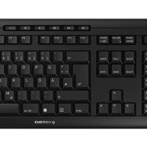 CHERRY Stream Desktop klawiatura Dołączona myszka Biuro RF Wireless QWERTZ Niemiecki Czarny