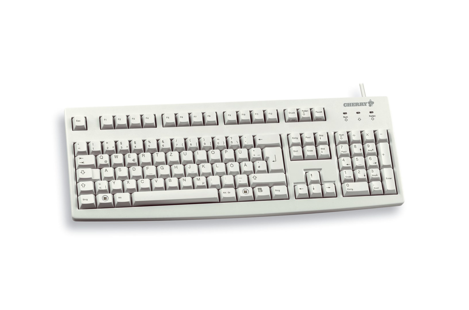CHERRY G83-6105 klawiatura Uniwersalne USB QWERTZ Niemiecki Szary - obrazek 3