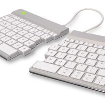 Klawiatura bezprzewodowa rozdzielona biało RGOSBUKWLWH R-GO TOOLS