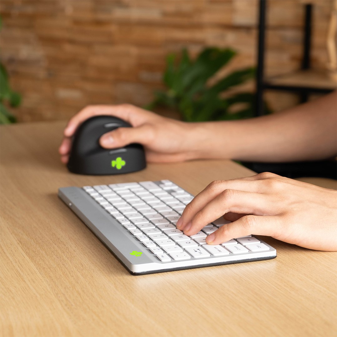 Klawiatura R-Go Tools Compact Break RGOCOUSWLWH Bluetooth QWERTY US Englisch Weiß - obrazek 4