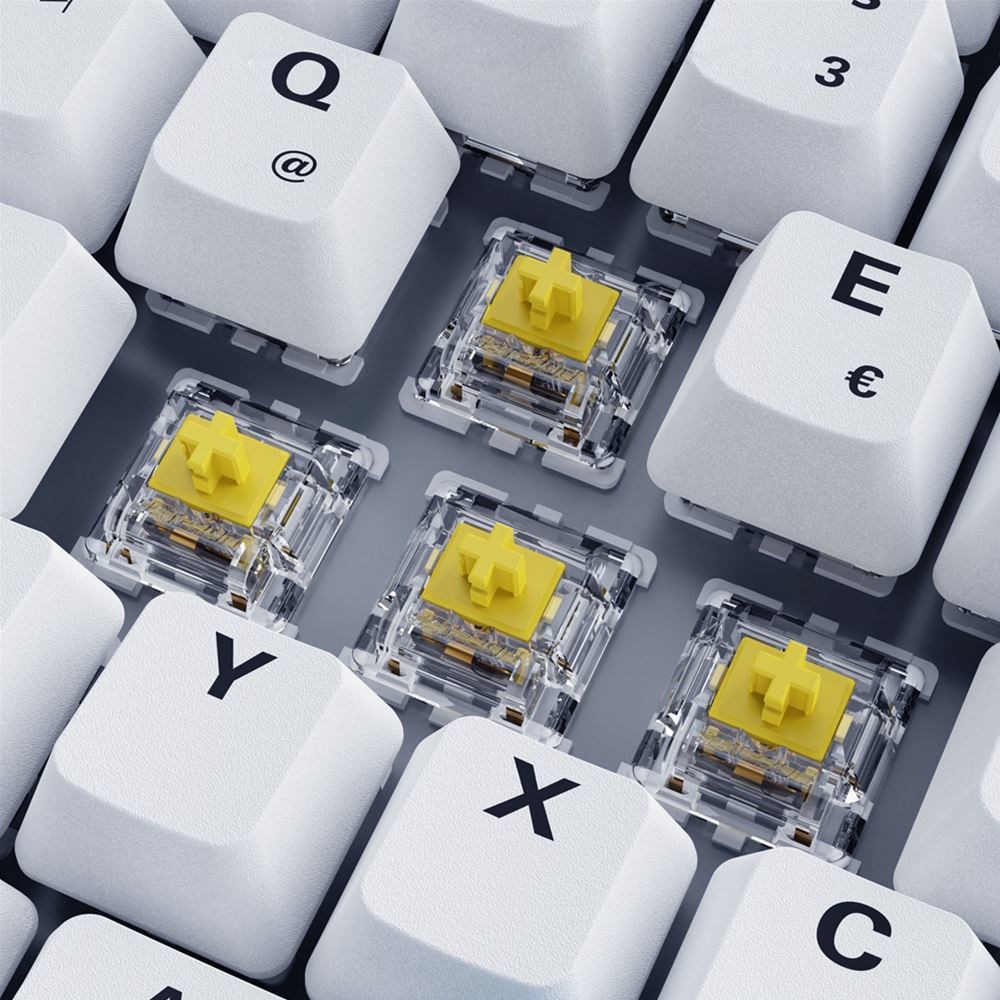 Sharkoon SKILLER SGK50 S3 PBT klawiatura Gaming USB QWERTZ Niemiecki Biały - obrazek 4
