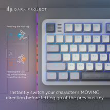 Dark Project ALU87A Daylight, G3MS Zircon Switch, RU klawiatura