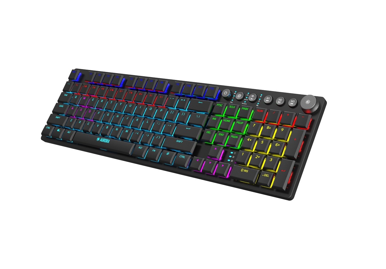 KLAWIATURA I-BOX AURORA K-6 RGB, MECHANICZNA, RED SWITCH, LOW PROFILE GAMING - obrazek 4