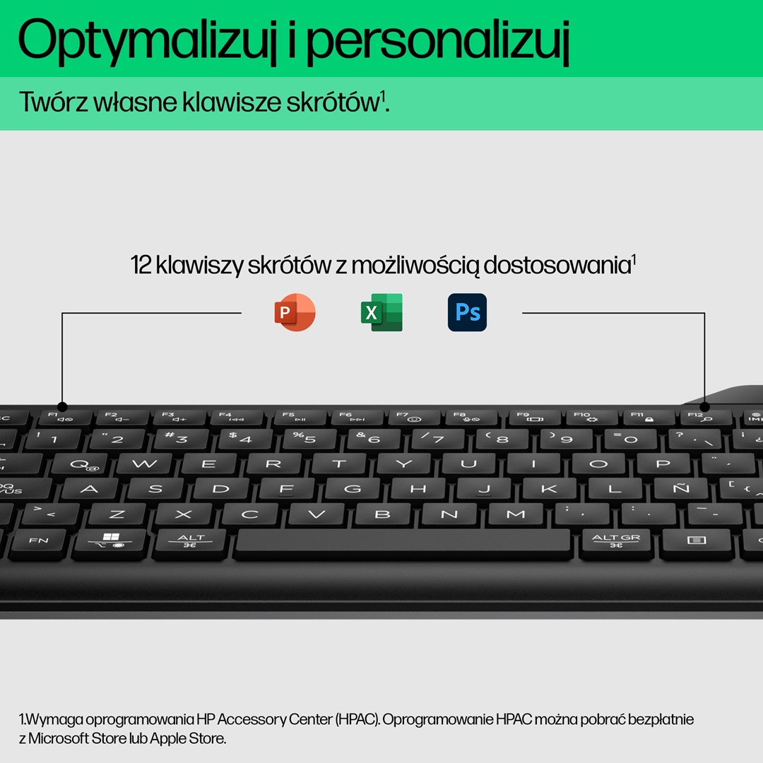 Klawiatura HP 460 Multi-Device Bluetooth Keyboard bezprzewodowa czarna 7N7B8AA - obrazek 4