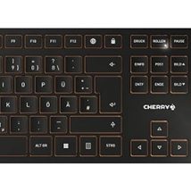 CHERRY DW 9100 SLIM klawiatura Dołączona myszka Uniwersalne RF Wireless + Bluetooth QWERTZ Niemiecki Czarny