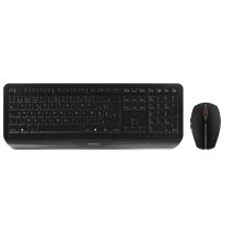 CHERRY Gentix Desktop klawiatura Dołączona myszka Biuro RF Wireless Swiss Czarny
