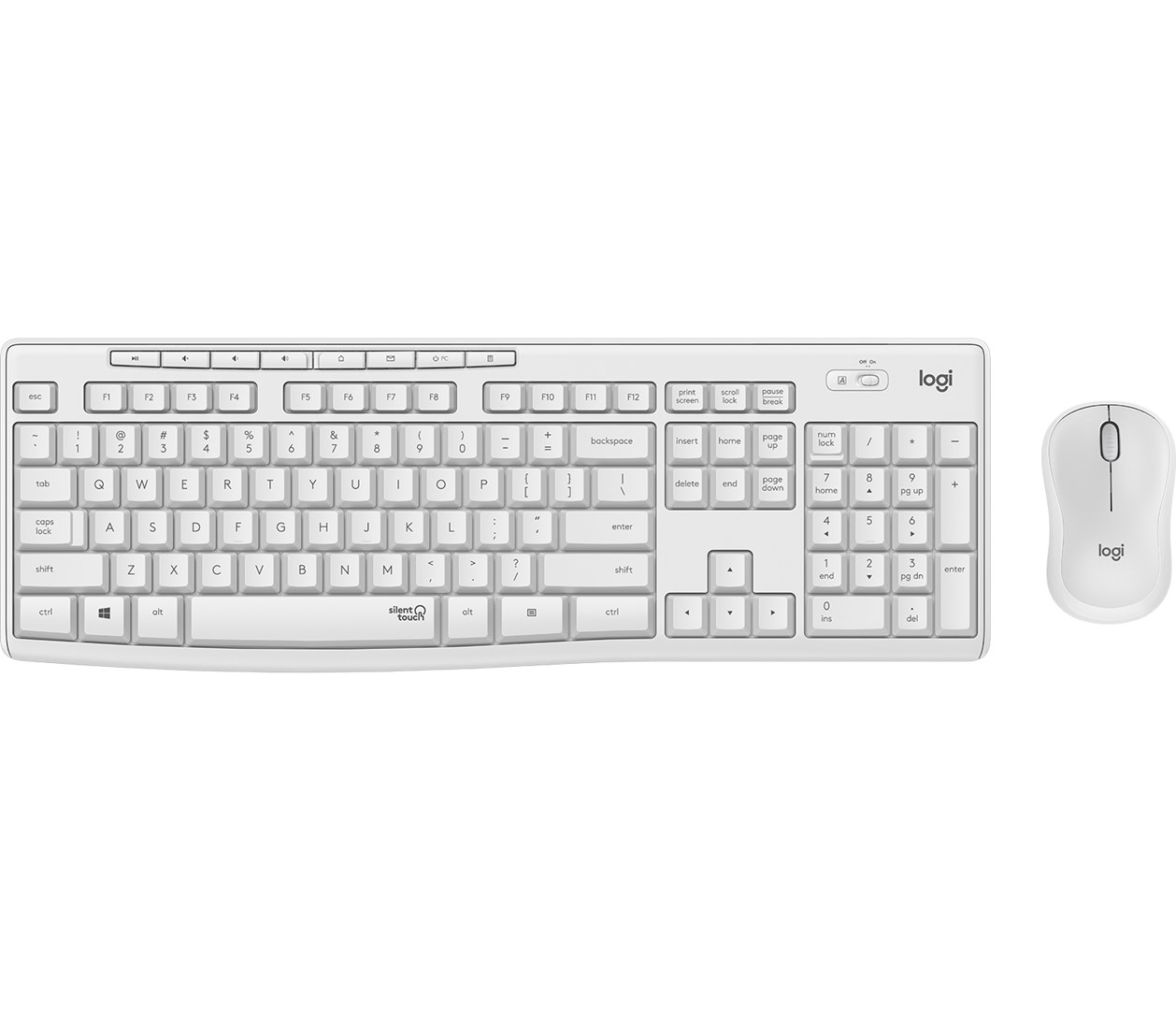 ZESTAW LOGITECH MK295 ( US ) Silent Wireless White - obrazek 4