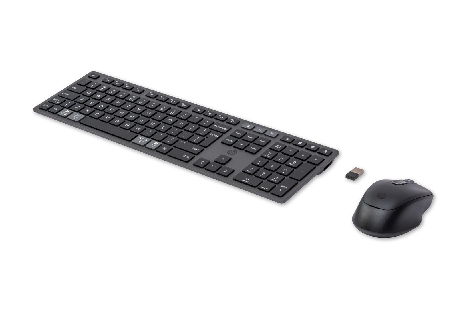 Zestaw klawiatura + mysz HP 720 Multi-Device Rechargeable Wireless Keyboard and Mouse Combo bezprzewodowe z akumulatorem czarne 9T5A9AA - obrazek 3