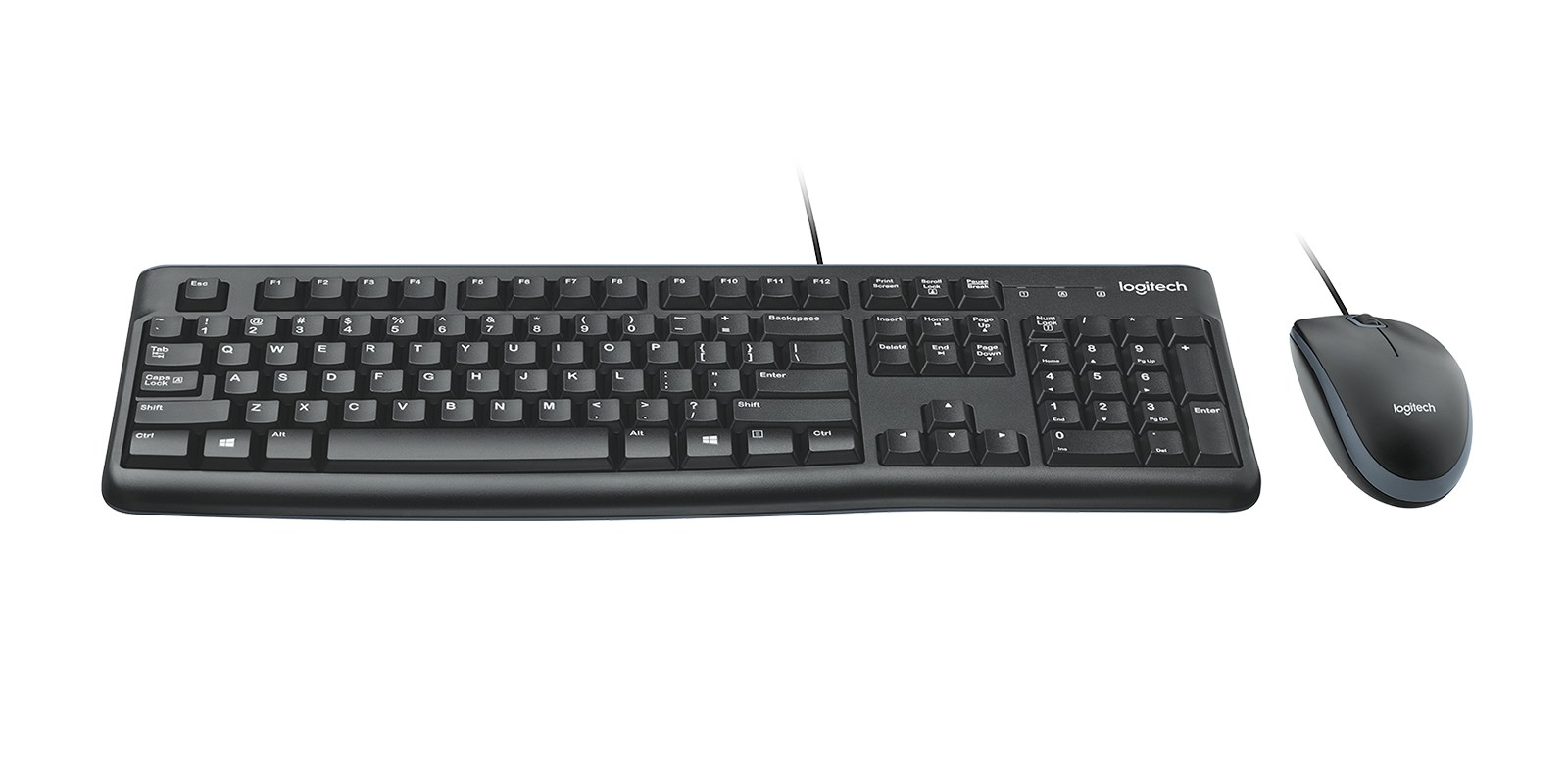 Zestaw klawiatura + mysz Logitech MK120 920-002562 (membranowa; USB 2.0; (US); kolor czarny; optyczna; 1000 DPI)