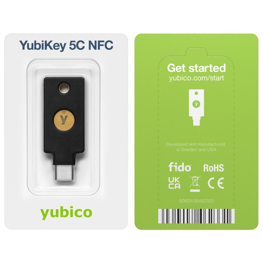 Klucz Sprzętowy Yubico YubiKey 5C NFC U2F FIDO - obrazek 4