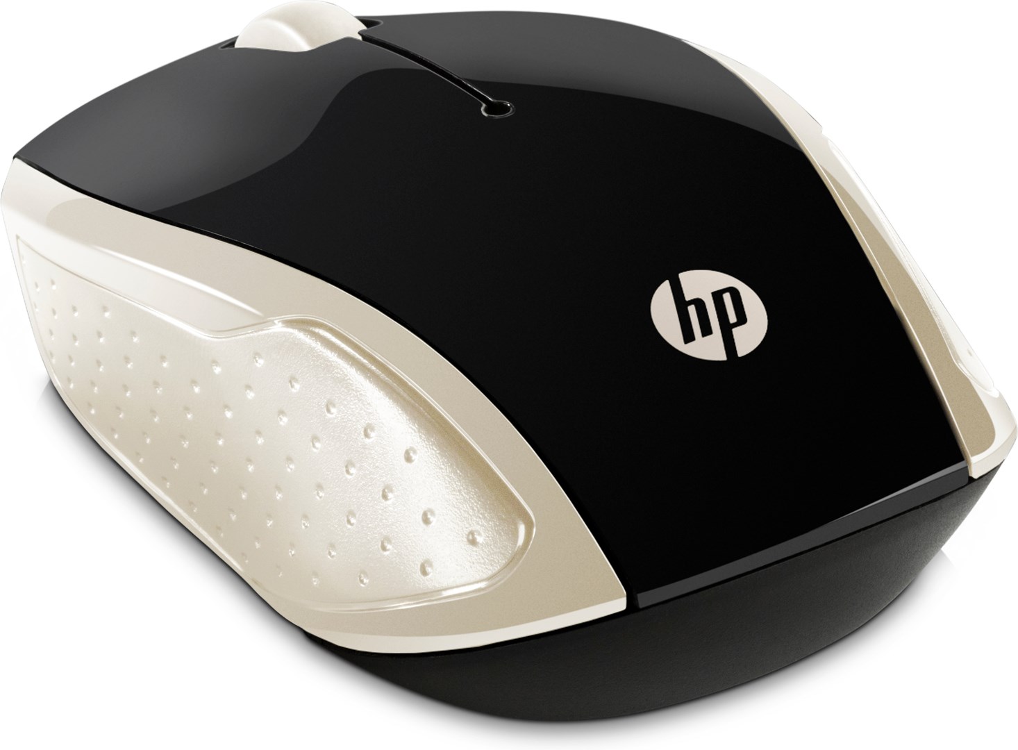 Mysz HP Wireless Mouse 200 Silk Gold bezprzewodowa czarno-złota 2HU83AA - obrazek 3