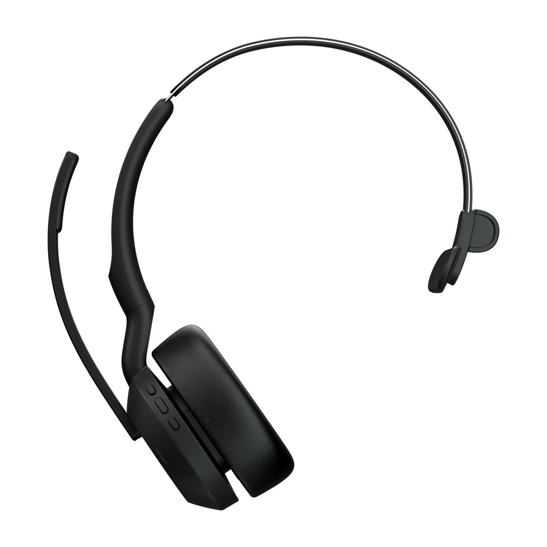 Jabra Evolve2 55 Zestaw słuchawkowy Bezprzewodowy Opaska na głowę Biuro/centrum telefoniczne Bluetooth Czarny - obrazek 3