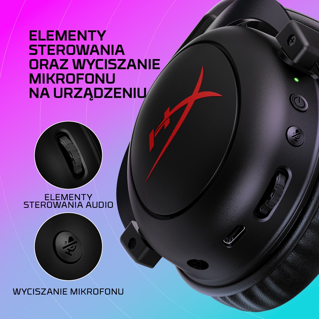 Bezprzewodowy zestaw słuchawkowy do gier Kingston HyperX Cloud II Core - obrazek 3