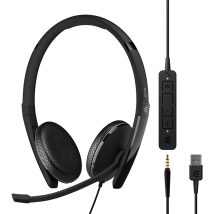 EPOS ADAPT 165T USB II Zestaw słuchawkowy Przewodowa Opaska na głowę Biuro/centrum telefoniczne USB Typu-A Czarny