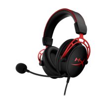 Zestaw słuchawkowy do gier HyperX Cloud Alpha czarno-czerwony, Przewodowy, 13 – 27000 Hz, Gaming, 298 g, Czerwony