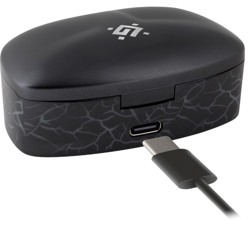 DEFENDER SŁUCHAWKI BLUETOOTH CYBERDOTS 250 GAMING CZARNE 63250 - obrazek 4