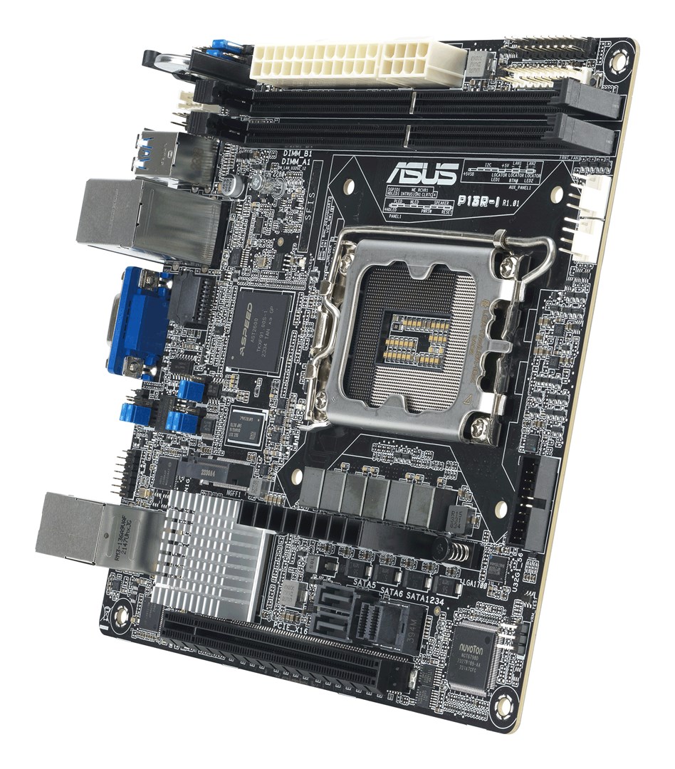 Płyta główna Asus P13R-I 1x LGA1700 Intel Xeon E-24XX C262 (2xDIMM, 6x SATA, 1xM.2, 2x1GbE, ASMB11-iKVM, miniITX) - obrazek 4