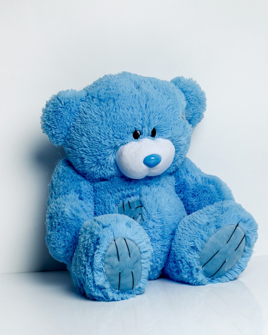 Miś TEDDY 60cm niebieski - obrazek 3