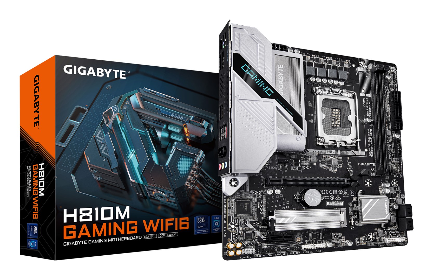 Płyta główna Gigabyte H810M Gaming WIFI6 (H810, S1851, mATX, DDR5)